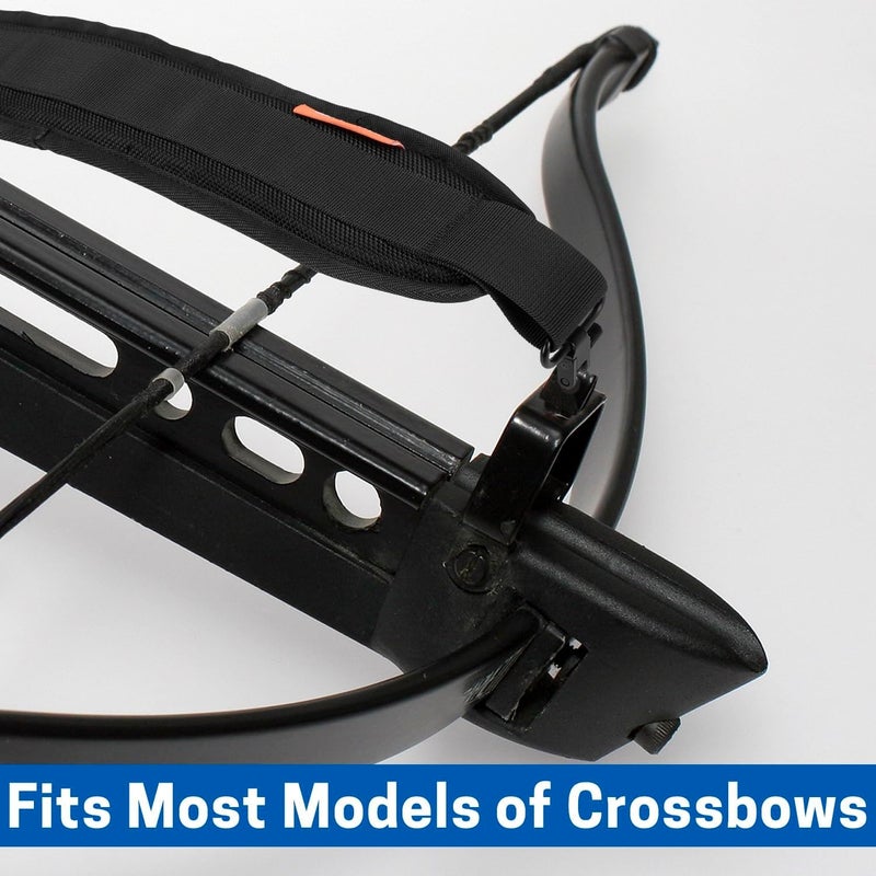 VISEMAN Crossbow Sling with Metal Swivels - Adjustable Padded Shoulder Strap (37"-53") - 1680D Polyester & Anti-Slip Backing for Archery Hunting - Image 5
